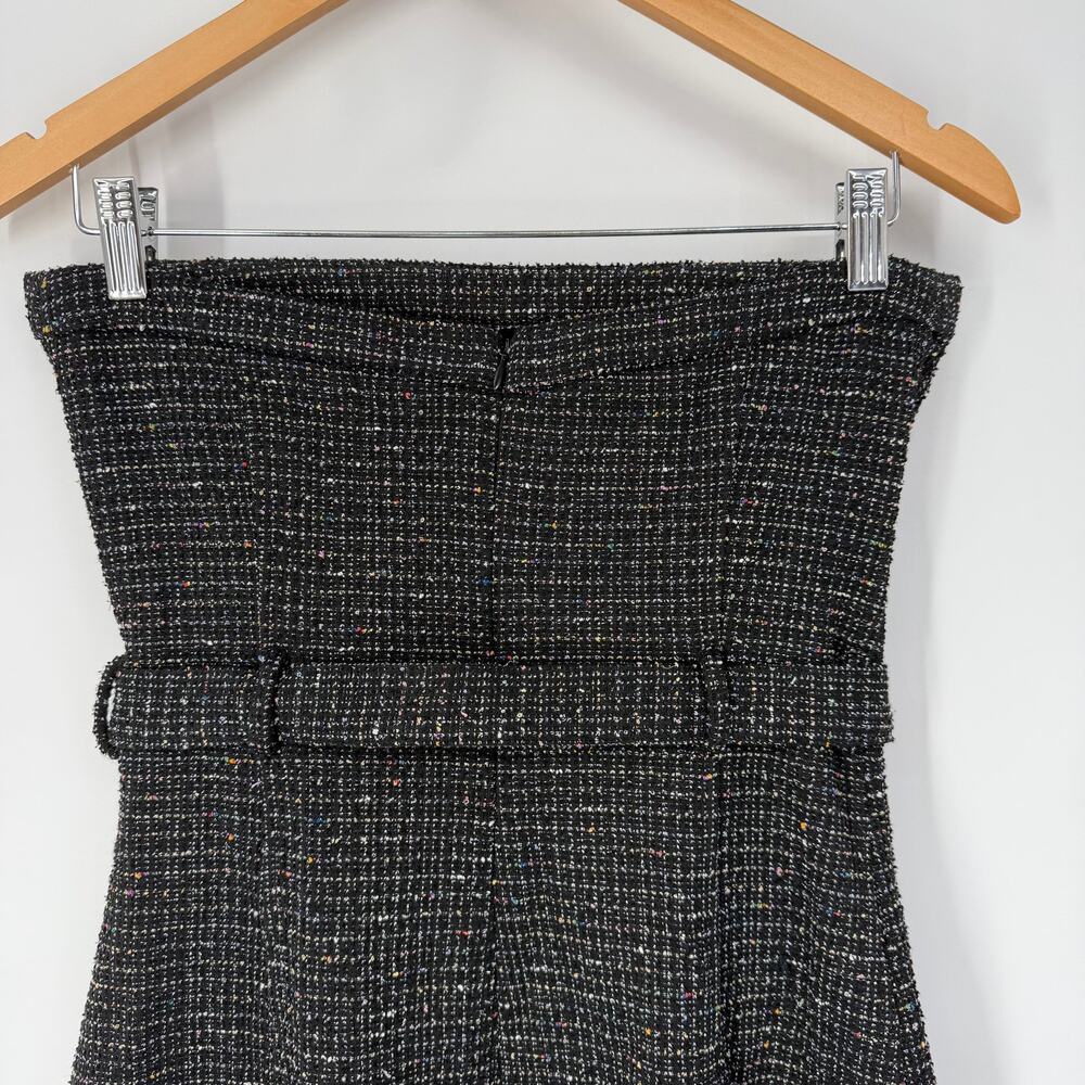 Camila Coelho x REVOLVE Tweed Vanessa Strapless Top Belted Metallic Black - Picture 9 of 12